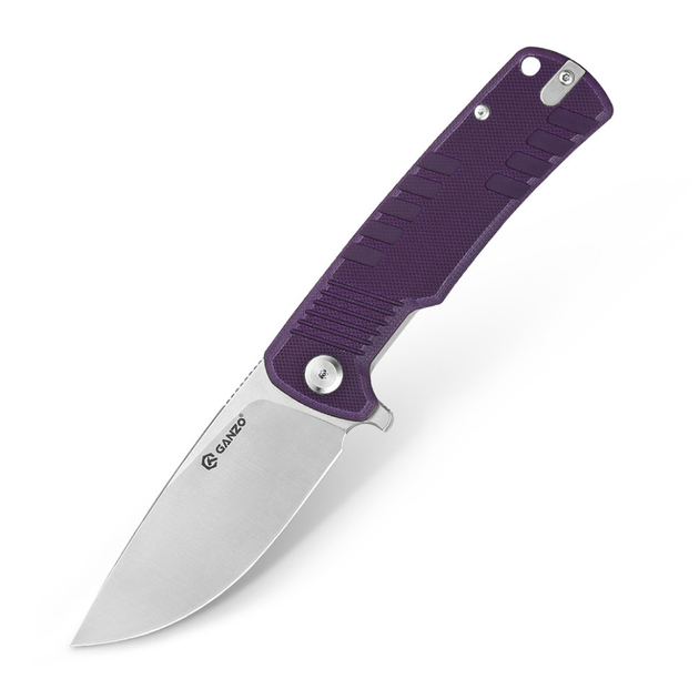 Кишеньковий складаний тактичний ніж Ganzo G769-PL D2 Purple (G769-PL) - зображення 1