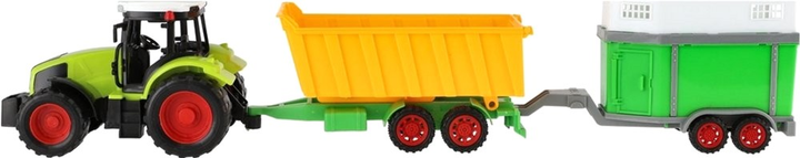 Traktor Toys Paweł Wojda Farma z 2 przyczepami i sprzętem rolniczym (5903940018218) - obraz 4