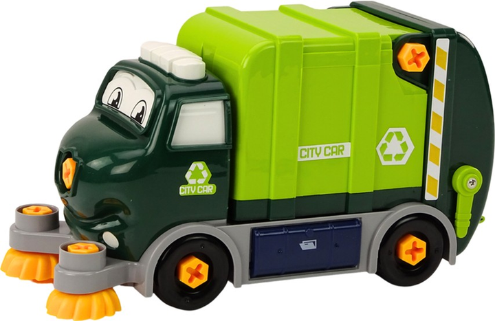 Śmieciarka do skręcania LEAN Toys Zielona (5905991018759) - obraz 3