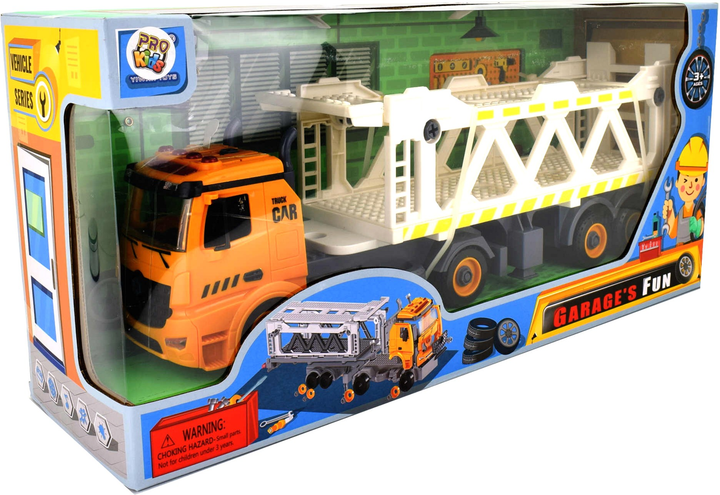 Autotransporter do skręcania Pro Kids Pomarańczowy (5903943002566) - obraz 3