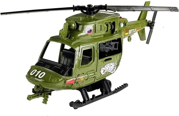 Zestaw wojskowy Leantoys Helikopter + Motocykl z figurką i akcesoriami (5905323219441) - obraz 1