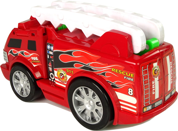 Пожежна машина LEAN Toys Трансформер Дракон 2 в 1 (5905884455791) - зображення 4