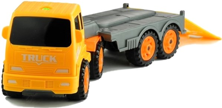 Zestaw maszyn budowlanych do skręcania LEAN Toys Truck Assembled 3579 Koparka + Transporter z przyczepą i akcesoriami Żółty (5902808156796) - obraz 5