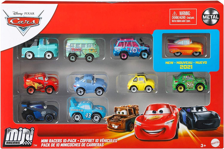 Набір автомобілів Mattel Pixar Cars GRW27 10 шт (0887961912357) - зображення 1