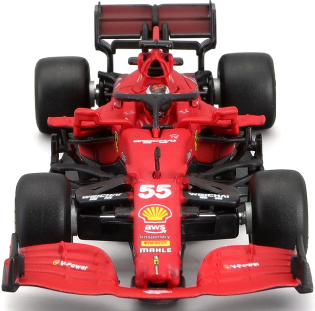 Metalowy model samochodu Bburago Ferrari SF21 2021 Carloz Sainz 1:43 (4893993002801) - obraz 2