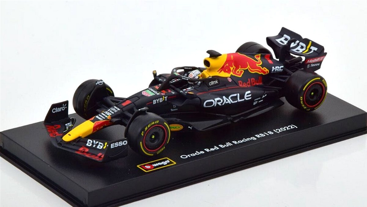 Metalowy model samochodu Bburago Formula Red Bull RB18 2022 Verstappen 1:43 (4893993380626) - obraz 4