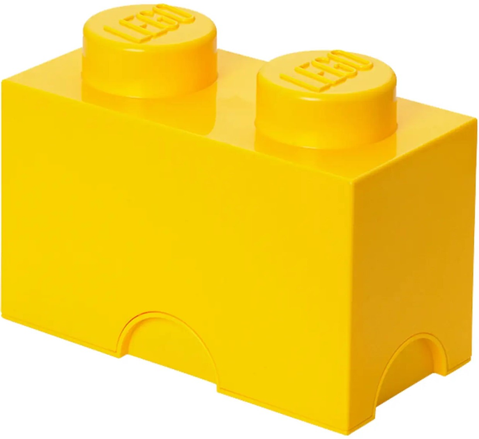 Pudełko do przechowywania klocków konstrukcyjnych LEGO Storage Brick 2 Żółte (5004891) - obraz 2