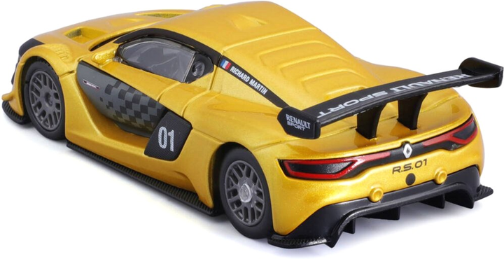 Metalowy model samochodu Bburago Renault Sport R.S. 01 1:43 Złoty (4893993383047) - obraz 2