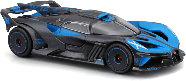 Metalowy model samochodu Bburago Bugatti Bolide 1:43 Czarno-niebieski (4893993383061) - obraz 2