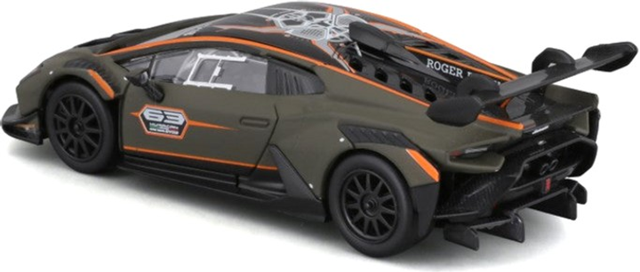 Metalowy model samochodu Bburago Lamborghini Huracan Super Trofeo Evo2 1:43 (4893993383054) - obraz 4