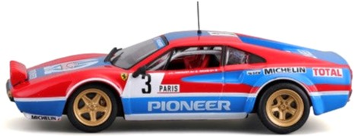Металева модель автомобіля Bburago Ferrari Racing 308 GTB 1982 1:43 (4893993363049) - зображення 4