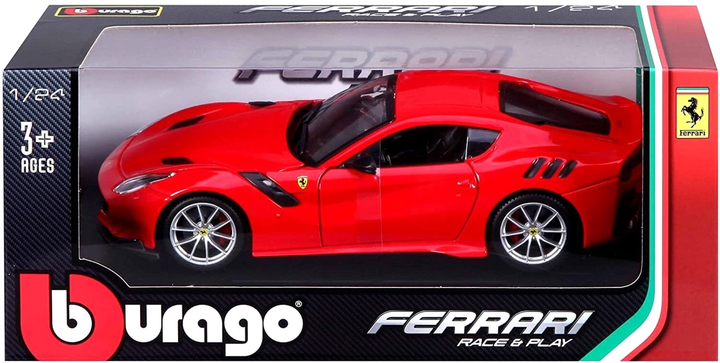 Metalowy model samochodu Bburago Ferrari F12 Tdf 1:24 Czerwony (4893993260218) - obraz 1