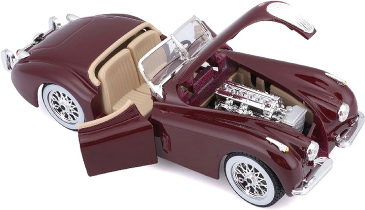 Metalowy model samochodu BBurago Jaguar XK 120 SE Roadster 1:24 Czerwony (4893993008018) - obraz 5