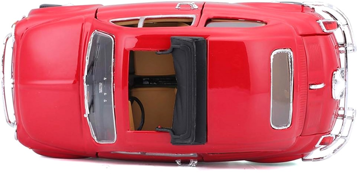 Металева модель автомобіля BBurago Fiat 500L 1968 1:24 Червона (4893993220991) - зображення 8