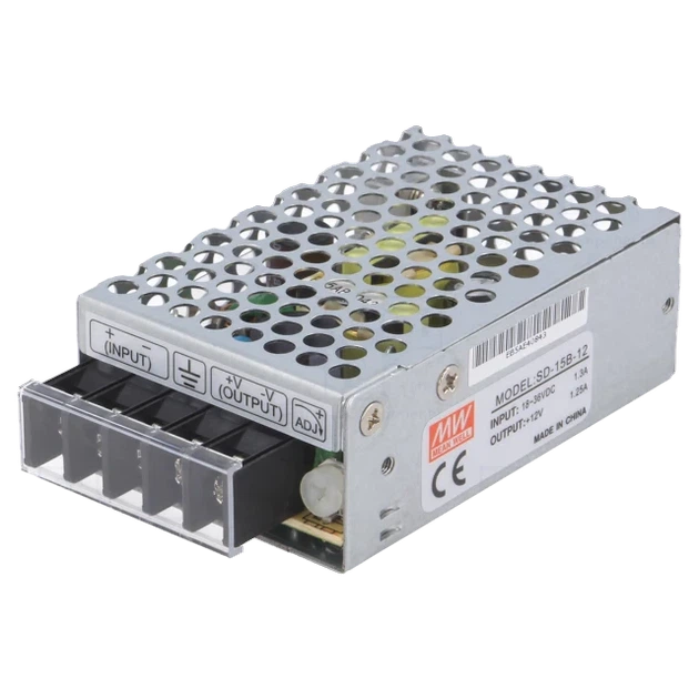 DC/DC-преобразователь Mean Well SD-15B-12 15Вт 12В вход 18-36В выход 1.25А - Фото 1 DC/DC-преобразователь Mean Well SD-15B-12 15Вт 12В вход 18-36В выход 1.25А - изображение 1