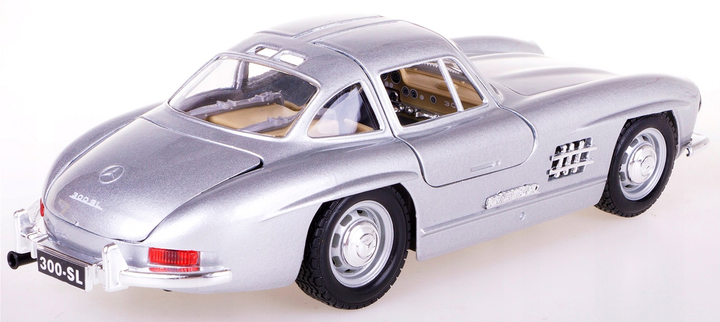 Metalowy model samochodu BBurago Mercedes-Benz 300SL 1954 1:24 Srebrny (4893993010530) - obraz 6