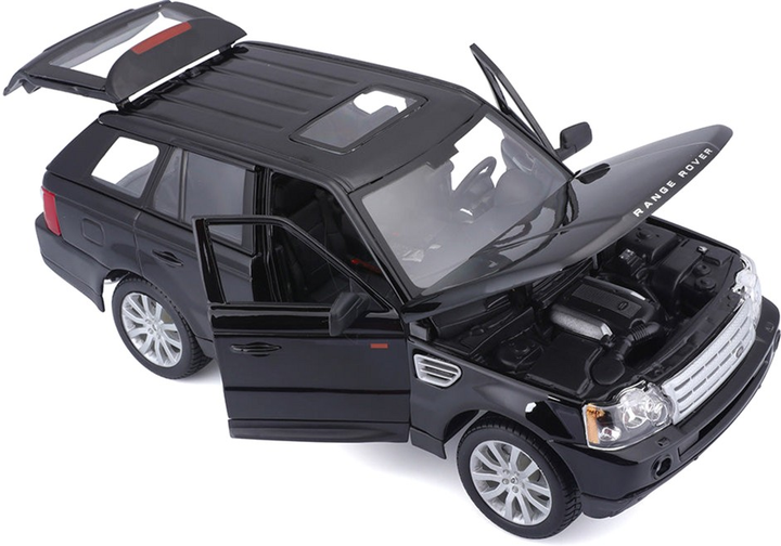 Металева модель автомобіля BBurago Range Rover Sport 1:18 Чорна (4893993120697) - зображення 4