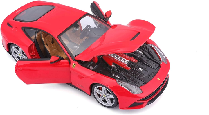 Metalowy model samochodu BBurago Ferrari F12 Berlinetta 1:24 Czerwony (4893993260072) - obraz 3