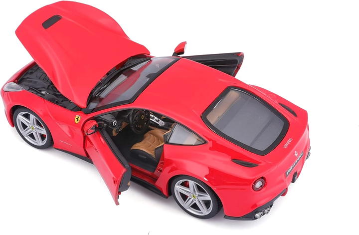 Metalowy model samochodu BBurago Ferrari F12 Berlinetta 1:24 Czerwony (4893993260072) - obraz 4