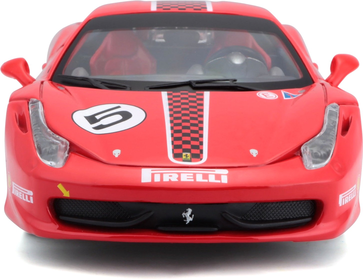 Metalowy model samochodu BBurago Ferrari 458 Challenge 1:24 Czerwony (4893993263028) - obraz 7