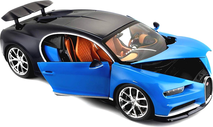 Металева модель автомобіля BBurago Bugatti Chiron 1:18 Синя (4893993110407) - зображення 3
