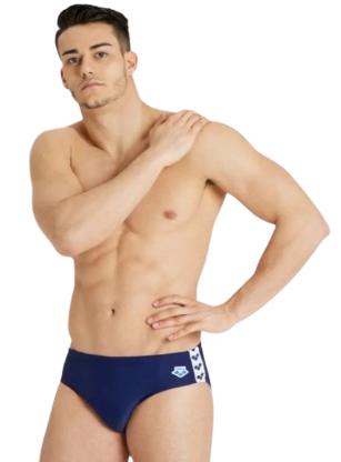 Мужские плавки для плавания в бассейне Arena Icons Swim Briefs (005049-700) синий 80 - изображение 3