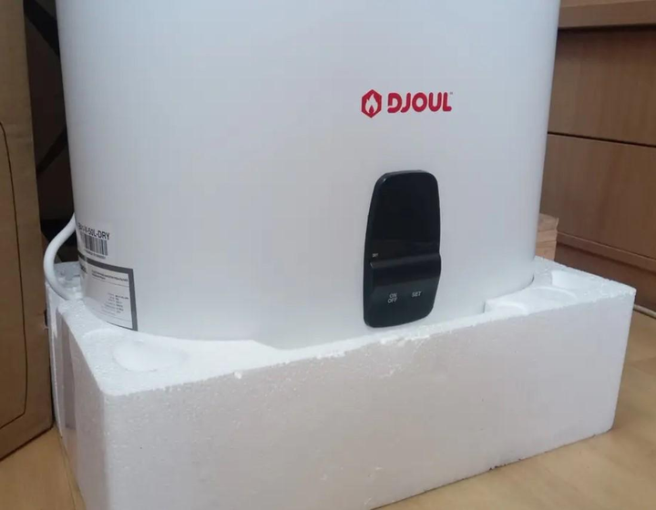 Накопичувальний електричний водонагрівач (бойлер) DJOUL 80л. "Мідний" ТЕН, Плоский дизайн, Магнієвий анод, LED дисплей (B41-V-80L) - зображення 4