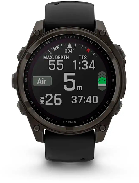 Смарт-часы Garmin fenix 8 47mm Solar Sapphire Carbon Grey DLC titanium with Black and Pebble Grey Silicone Band (010-02906-11) - изображение 10