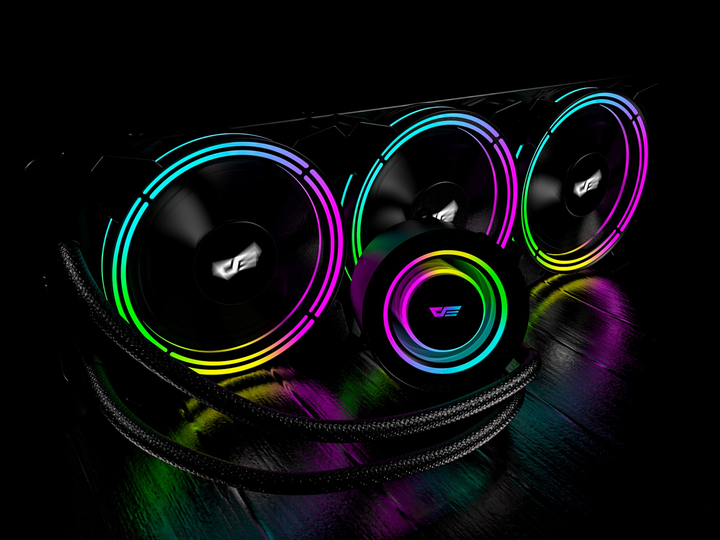 Система жидкостного охлаждения Darkflash Symphony TR360 Black - изображение 8
