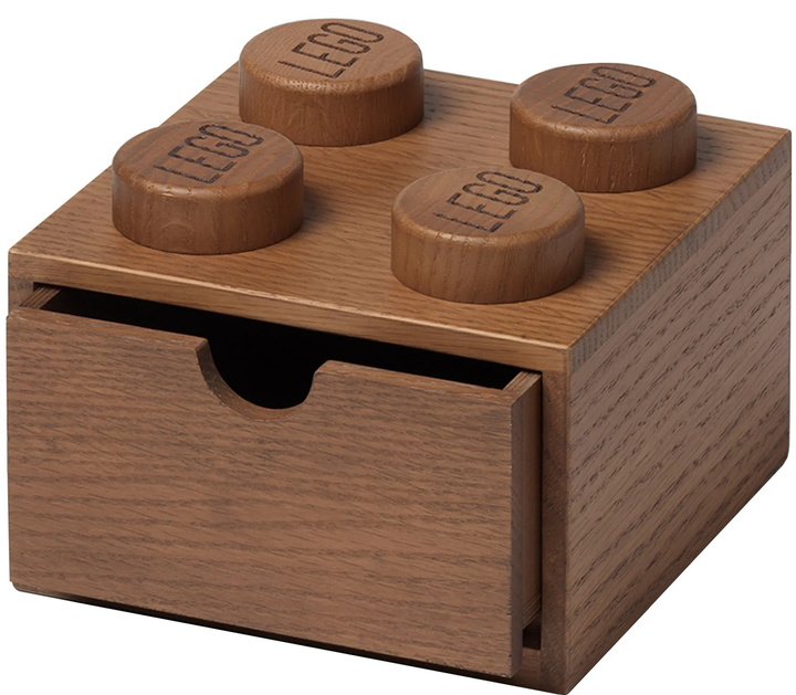 Pudełko do przechowywania klocków konstrukcyjnych LEGO Desk Drawer 4 Wooden (5007115) - obraz 1