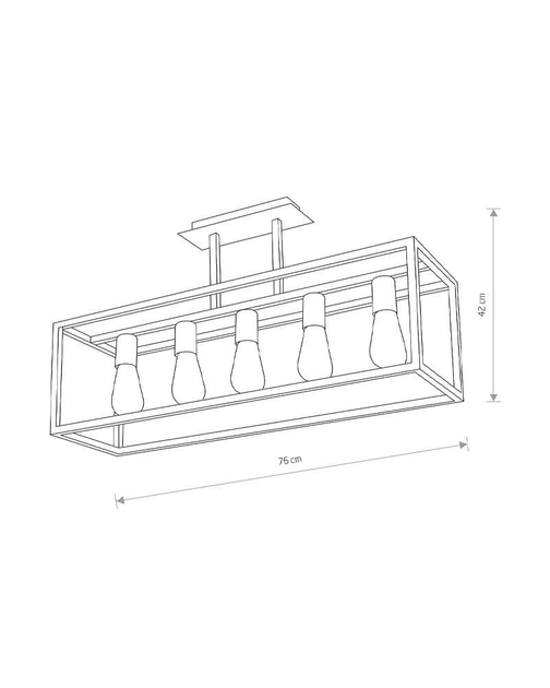 Люстра Лофт Nowodvorski 9047 черный Crate E27 5x60W - изображение 2