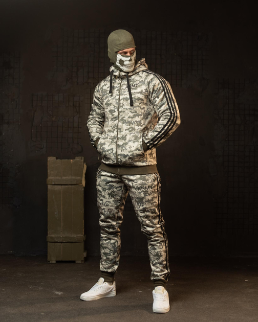 Тактичний зимовий спортивний костюм Army 2XL піксель (89187) - зображення 2