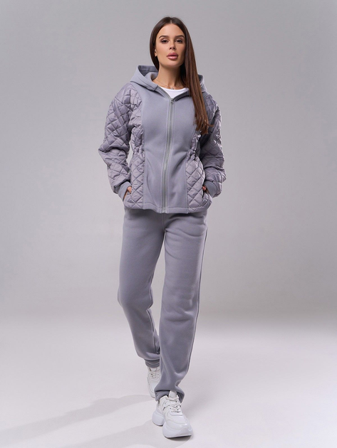 Спортивный костюм женский ISSA PLUS SA-575 S Серый (issa2007682653751) 