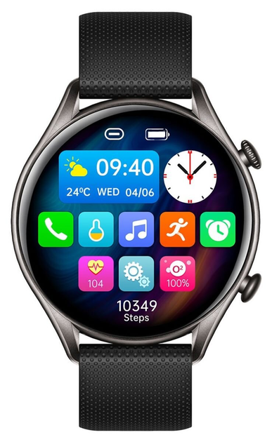 Smartwatch myPhone Watch EL Black (SMA002668) - obraz 2