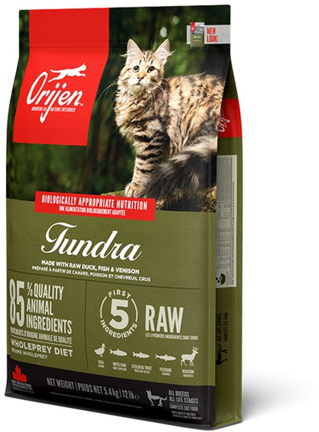 Сухой корм для кошек всех пород и возрастов Orijen Tundra Cat, 5.4 кг ...