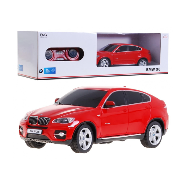 Машинка на управлении BMW X6 красный 1:24 RASTAR - Фото 1 Машинка на управлении BMW X6 красный 1:24 RASTAR - изображение 1