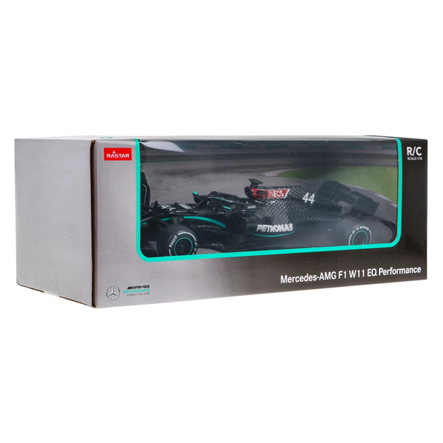 Машинка RASTAR Mercedes-AMG F1 W11 EQ Performance дистанційно керований 1:18 чорний 98500 - Фото 8 Машинка RASTAR Mercedes-AMG F1 W11 EQ Performance дистанційно керований 1:18 чорний 98500 - зображення 8