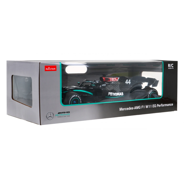 Машинка RASTAR Mercedes-AMG F1 W11 EQ Performance на дистанційному керуванні 1:12 чорний 98400 - Фото 8 Машинка RASTAR Mercedes-AMG F1 W11 EQ Performance на дистанційному керуванні 1:12 чорний 98400 - зображення 8