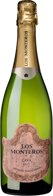 Вино ігристе Los Monteros Cava Brut біле брют 0.75 л 11.5% (8410388010942) - зображення 1
