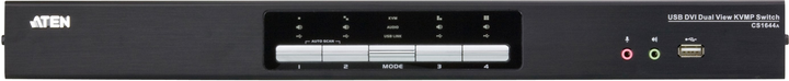 Przełącznik KVM ATEN CS1644A USB DVI Dual View Black (CS1644A) - obraz 2