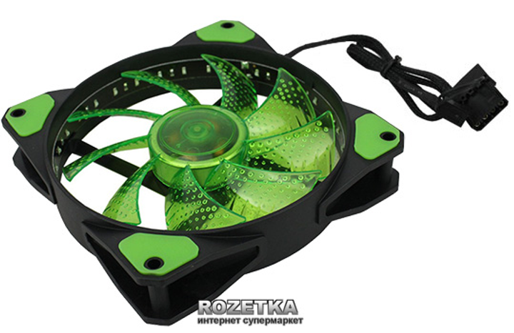 Вентилятор GameMax GaleForce 32xLED 120 мм Green (GMX-GF12G) - изображение 4