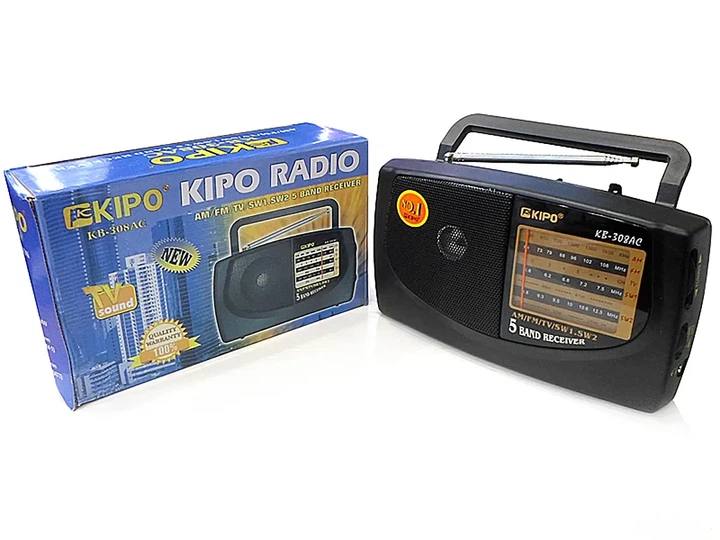 Радіоприймач Kipo KB-308 на батарейках та від мережі - зображення 4