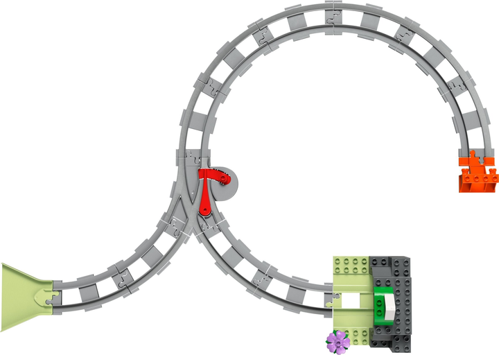 Zestaw klocków LEGO DUPLO Town Tunel i tory kolejowe-zestaw rozszerzający 20 elementów (10425) - obraz 5