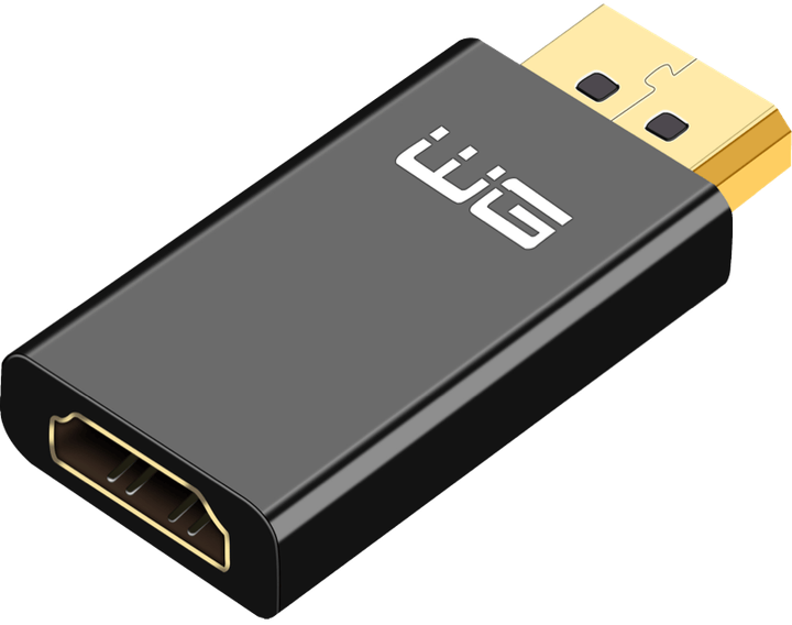 Adapter Winner Group DP 1.2 na HDMI 2.0 Black (8591194119866) - obraz 1