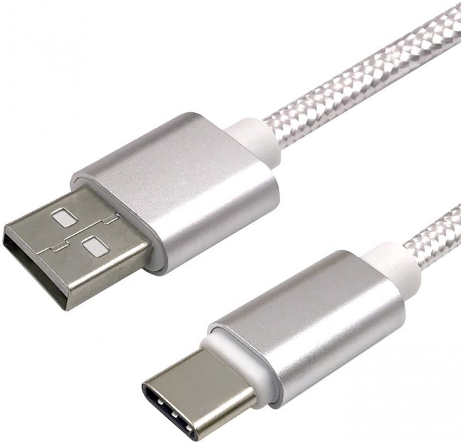 Kabel Winner Group USB Type-A - USB type C M/M 1 m White (8591194074134) - obraz 1