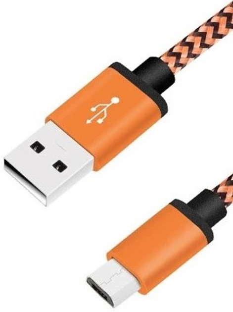 Kabel Winner Group USB Type-A - USB type C M/M 1 m Orange (8591194074547) - obraz 1