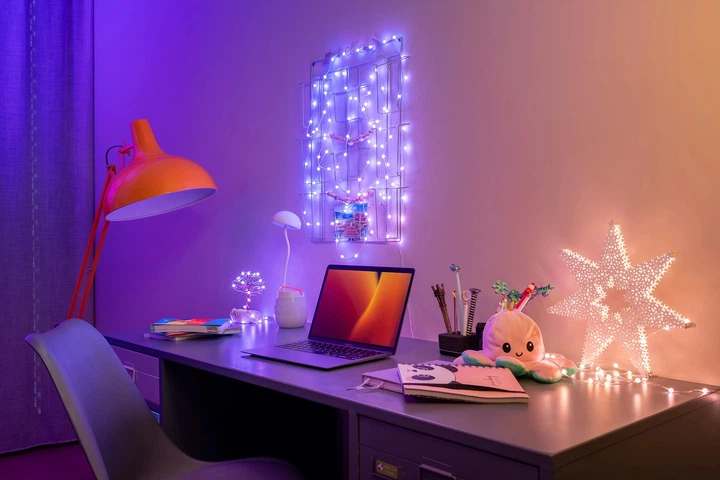 Girlanda LED Smart Twinkly Candies Pearl RGB 200 IP20 12 m kabel USB-C Zielony (TWKP200RGB-G) - obraz 8