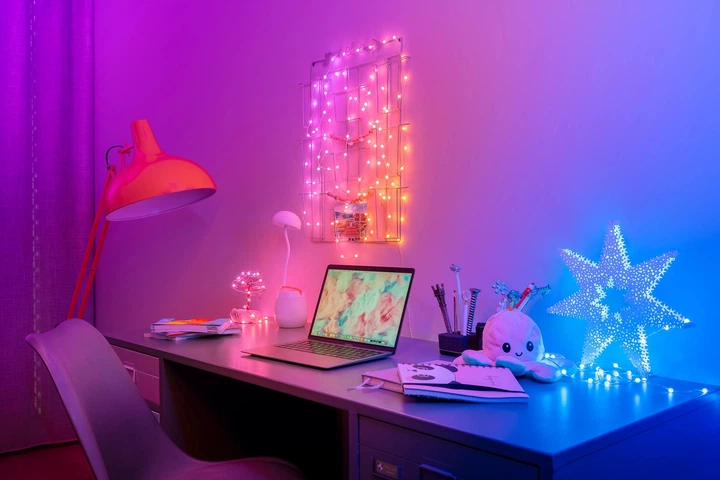 Girlanda LED Smart Twinkly Candies Pearl RGB 200 IP20 12 m kabel USB-C Zielony (TWKP200RGB-G) - obraz 11