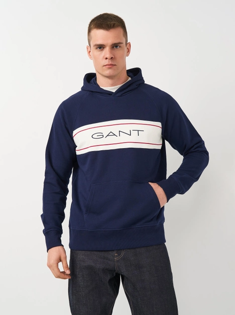 Худі GANT Archive 2007016 Navy 3XL - Фото 1 Худі GANT Archive 2007016 Navy 3XL - изображение 1