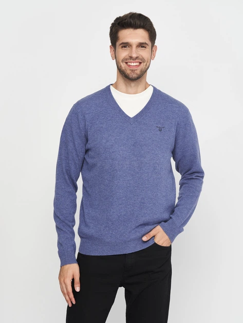 GANT Extrafine Lambswool V-neck heren Pullover trui